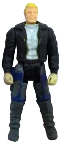 Kenner M.A.S.K. Rhino PlayFul argentine, licensed product. Body from Ace Riker in black/gray/white